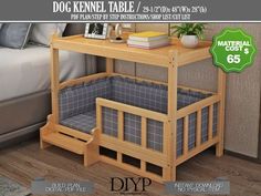 the dog kennel table is on sale for $ 699 00 at diyp