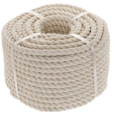 a white rope on a white background