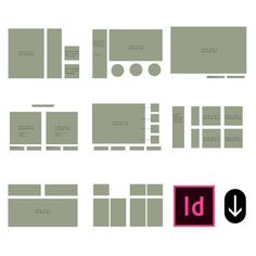 an image of a set of different layouts for a website or presentation with the text below it