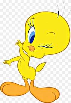 an image of a cartoon character with blue eyes and yellow feet, transparent background png