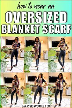 Oversized scarves are a stylish and practical addition to your closet. Not sure how to tie a blanket scarf? Here's a step-by-step tutorial with different ways to style or wear a (plaid) blanket scarf this season. #blanketscarf #howtowear Large Scarf Outfit Winter, How To Wear Blanket Scarves, Style Blanket Scarf, How To Wear A Blanket Scarf Tutorials, How To Wear An Oversized Scarf, Blanket Scarf Outfit 2023, Ways To Wear A Blanket Scarf, Oversized Scarf How To Wear, How To Tie Large Scarf