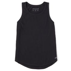 A lightweight version of the classic, long-lasting tees you know and love—now in a tank? It’s a Crusher-LITE dream come true. 100% USA Grown Cotton Jersey 4.6 oz. Washed for softness Flattering forward side seams and slight waist shaping Tank has good coverage at front and back Printed graphic. Do what you love. Love what you do.® locker patch Imported | Life is Good Women's Solid Sleeveless High-Low Crusher-LITE Tank T-Shirt in Faded Black Size XS | 100% Cotton Summer Black Breathable Tank Top, Black Breathable Medium Support Tank Top, Functional Black Sweat-resistant Tank Top, Black Compressive Breathable Tank Top, Black 4-way Stretch Sleeveless Tank Top, Sleeveless Tee, Knit Tees, Children In Need, Help Kids