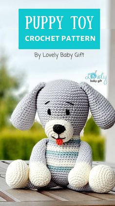 Amigurumi Puppy Crochet Pattern Amigurumi Puppy, Diy Crochet Amigurumi, Dog Amigurumi, Puppy Pattern, Crochet Doll Tutorial, Crochet Dog Patterns, Dog Stuffed Animal, Toy Crochet, Toy Puppies