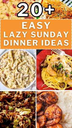 the top 20 easy lazy sunday dinner ideas