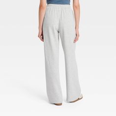 Elevate your casual wardrobe with these High-Rise Wide-Leg Sweatpants from Universal Thread™. Made of cotton and recycled cotton, these French terry cotton-blend sweatpants feel soft to the touch and provide all-day comfort. Tailored in a casual fit, these wide-leg pants feature front drawstrings to help you find the perfect fit, and side pockets provide space for all your on-the-go essentials. Universal Thread™: Found exclusively at Target. Wide Leg Sweatpants, Shipt Shopper, Knit Sweatshirt, Casual Fit, Universal Thread, Casual Fits, Casual Wardrobe, Heather Gray, Recycled Cotton