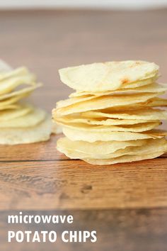 homemade potato chips stacked on top of each other