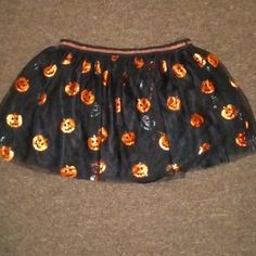 I Have A Lace Skirt With Pumpkins On It Halloween Theme Extra Extra Large Like New Never Worn. Halloween Skirt, Halloween Orange, Halloween Theme, Black Orange, Halloween Themes, Orange Black, Pumpkins, Lace Skirt, Extra Large