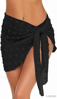 Lasaky - Short Mesh Beach Sarong Cover-Up Sun Protection Shawl Chiffon Wrap Skirt Beach Wrap Skirt, Chiffon Cover Up, Swimsuit Wrap, Sarong Wrap, Skirt Coverup, Beach Sarong, Chiffon Shorts, Chiffon Wrap, Coverup Skirt