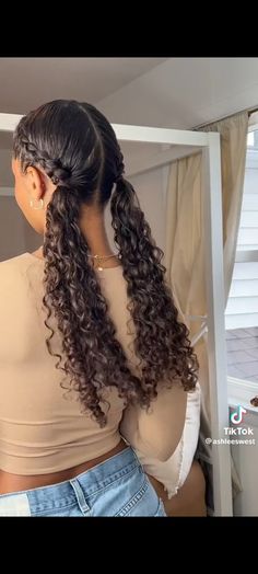 Natural Curls Hairstyles, Peinados Fáciles Para Cabello Corto, Curly Hair Inspiration, Curly Girl Hairstyles