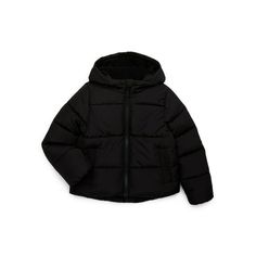 Looking for a winter jacket that is both versatile and comfortable for your daughter? Look no further than Swiss Tech's heavy-weight puffer jacket for girls. Made with polyester fill (polyfill) and lined with soft micro fleece, this jacket provides warmth and protection from the cooler temperatures. It also features elastic cuffs to keep out the cold, and is wind resistant, water resistant and repellent for those rainy or snowy days. Additionally, an attached hood offers additional protection fr Puffer Jacket With Hood, Cheap Black Puffer Jacket With Pockets, Winter Puffer Jacket With Double-lined Hood For Cold Weather, Black Hooded Warm Puffer Jacket, Puffer Jacket, Fitted Puffer Jacket With Double-lined Hood For Cold Weather, Black Winter Jacket, Boys Puffer Jacket, Girls Puffer Jacket