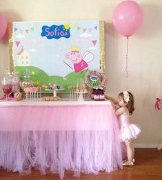 How to throw the Ultimate Peppa Pig Birthday Party Peppa Pig Backdrop, Peppa Pig Banner, Pig Ballerina, Pig Birthday Theme, Peppa Pig Birthday Decorations, Peppa Pig Birthday Party Decorations, Peppa Pig Invitations, Pig Birthday Party, Peppa Pig Birthday Party