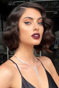 Hollywood Curls, Mekap Mata, Prom Hairstyles For Short Hair, Short Wavy Hair, Short Wavy, Short Hairstyle