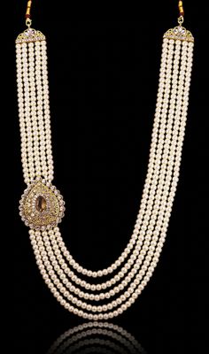 RAADHE CREATION Gold Plated and Pearl Moti Dulha Five Line - Etsy Mens Indian Jewelry, Wedding Jewelry Indian, Groom Sherwani, Marathi Bride, Pearl Mala, Flower Decorations Diy, Indian Wedding Jewelry, Jewelry Indian, Artistic Jewelry