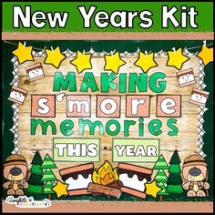 the new year's kit for making memories this year with pictures and words on it