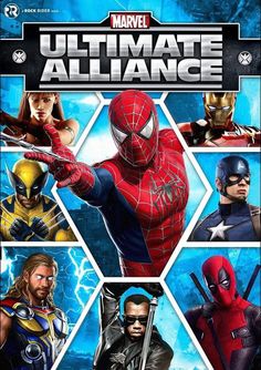 the ultimate spider - man collection is shown in this promotional poster for the upcoming movie