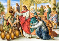 an image of jesus washing his feet in the water with other people around him and on the ground