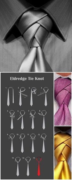 Ways To Tie A Tie Men, Men’s Clothing Ideas, Different Ways To Tie A Tie, Tying A Tie, Cool Tie Knots