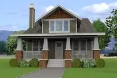 4 Bedroom Craftsman with Lots of Options - 50146PH | Architectural Designs - House Plans Sims Craftsman House, 4 Bedroom Craftsman House Plans, 4 Bedroom Bungalow House Plans, 4 Bedroom Craftsman, Craftsman Floor Plans, Square House Plans, Craftsman Homes, Large Laundry Rooms, Craftsman House Plan