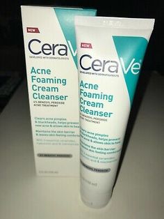 CeraVe Acne Foaming Cleanser 5 fl oz with box Large Full Size Face & Body 3606000512238 | eBay Cerave Acne Foaming Cleanser, Acne Products, Cleanser For Sensitive Skin, Acne Face, Best Face Wash, Acne Face Wash, Cream Face, Acne Control, Acne Cream