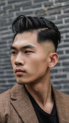 Discover the Best Asian Men Hairstyle Trends for Long Hair and Short Fade Looks Swept Hairstyles, Short Taper Fade, Platinum Blonde Hair Color, The Quiff, Side Swept Hairstyles, Hair Undercut, Men Hairstyle, Asian Men Hairstyle, Long Hair On Top