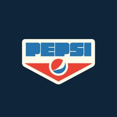 the pepsi logo on a dark blue background