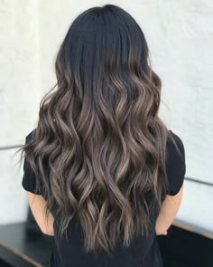 Dark Brown Hair With Highlights, Ash Brown Balayage, Highlights Ideas, Brown Hair Shades, Hair With Highlights, Color Highlights, Dark Hair With Highlights