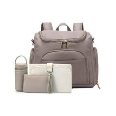 Diaper Bag Gray Stylish Diaper Bag Baby Bags For Mom, Leather Diaper Bag Backpack, Nappy Backpack, Stylish Diaper Bag, Mummy Bag, Stroller Bag, Stroller Straps, Mommy Bag, Nappy Bag