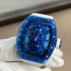 Rm Blue, Rare Watches, Mens Designer Watches, Blue Skull, Blue Skulls