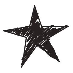 a black and white drawing of a star