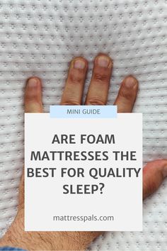 Unlock Better Sleep: The Truth About Foam Mattresses Quality Sleep, Pillow Top Mattress, Sleeping Habits, Cool Technology