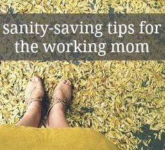 a woman standing on top of a pile of yellow flowers with the words saniti - saving tips for the working mom