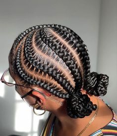 Cornrow Hairstyles For School, Tiktok Guys, Cornrows Natural Hair, Cornrows Braids For Black Women, Protective Hairstyles For Natural Hair, Feed In Braids Hairstyles, Quick Natural Hair Styles, Braided Cornrow Hairstyles, Braids Hairstyles Pictures