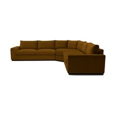 Never run out of room to get cozy on this spacious and accommodating curved corner sectional which showcases deep, plush seating and wide armrests. Holt Brown Mid Century Modern Modular Wedge Corner Sectional Sofa - Faithful Mocha - Mocha Holt Sectional Joybird, Joybird Sectional Mid Century, Corner Sectional Sofa, Corner Sectional, Getting Cozy, Room Sofa, Sectional Sofa, Mocha, Century Modern