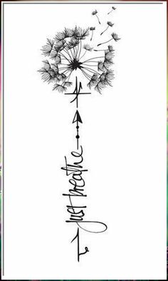 a dandelion drawing with the words happy new year written in cursive writing