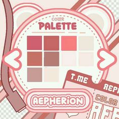 the color palette is pink and red, but it's not clear for me to see