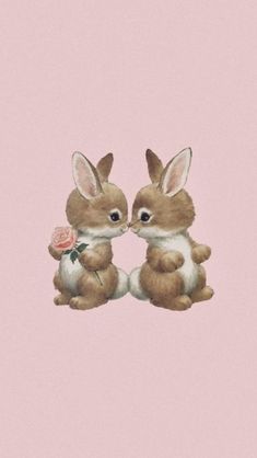 coquette aesthetic wallpaper: cute bunny duo Coquette Aesthetic Wallpaper, Coquette Wallpapers, Coquette Wallpaper, The Beauty Of Life, Beauty Of Life, Heart Flutter, Cute Patterns Wallpaper