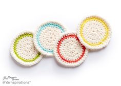 Round About Crochet Coasters Crochet Coasters Pattern, Coasters Pattern, Crochet Coaster Pattern, Crochet Abbreviations, Crochet Home Decor, Crochet Coasters, Yarn Shop, Love Crochet, Crochet Home