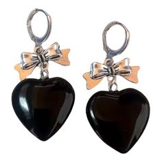 Stainless Steel & Aluminum 1.5” x .60” Black Heart, Sunglasses Sale, Animals For Kids, Ring Necklace, Ornament Decor, Necklaces Bracelets, Enamel Pins, Lavender, Hoop Earrings