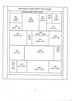 a diagram showing the number and height of different sections in an area that has been constructed into