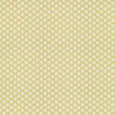 a beige and white wallpaper pattern with small squares on the bottom half of it