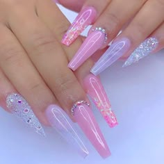 Purple Acrylic Nails, Long Acrylic Nail Designs, Manicure Tips, Nails Set, Long Square Acrylic Nails