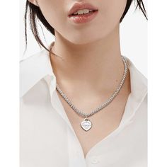 Find TIFFANY & CO. Return To Heart Tag In Sterling Silver On A Bead Necklace 16in on Editorialist. | Sterling Silver Small heart tag Bead necklace 16IN Return To Tiffany Bead Necklace, Beaded Tiffany Necklace, Return To Tiffany Necklace, Mens Beaded Necklaces, Return To Tiffany, Tiffany Necklace, Heart Tag, Rose Gold Pendant, Yellow Gold Pendants