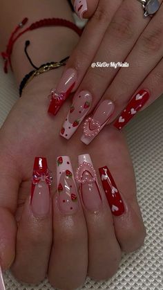 #strawberry #strawberries #strawberryshortcakecupcakes #acrylic #acrilycnails Strawberry Shortcake Nails Acrylic, Nail Designs Colorful, Strawberry Shortcake Nails, Girly Acrylic Nails, Cute Acrylic Nail Designs, Pretty Gel Nails, Really Cute Nails, Soft Nails, Unique Acrylic Nails