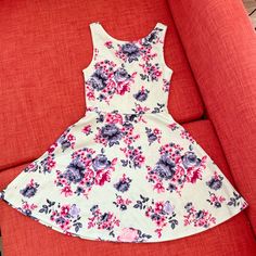 Brand New H&M Women’s Dress: - Perfect Condition Without Tag - Color: Blue And Pink - Size: 6 (165/84a) - Very Nice For Summer H&m Casual Floral Print Dresses, Casual Floral Print H&m Dress, Casual H&m Floral Print Dresses, H&m Fitted Sundress, H&m Pink Sleeveless Dress, H&m Multicolor Dresses For Spring, H&m Multicolor Spring Dresses, H&m Summer Floral Print Dresses, H&m Multicolor Summer Dresses