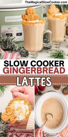 the recipe for slow cooker gingerbread lattes