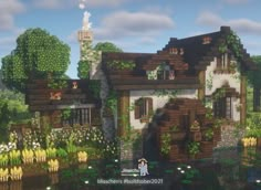 Community House, Minecraft Farm, Easy Minecraft Houses, Cool Minecraft Creations