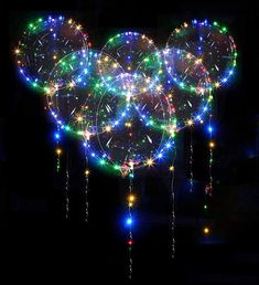 Reusable Led Balloon Bouquet Ideas - If you say i do Bobo Balloons, Light Up Balloons, Christmas Wedding Decorations, Led Balloons, Balloon Lights, Outdoor Birthday, Up Balloons, Bubble Balloons, Helium Balloons