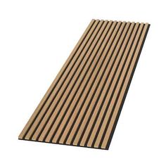 a wooden floor mat with horizontal lines on it