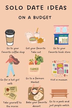 Solo Date Ideas, Solo Date, Own Company, Date Ideas, Self Care Activities, Self Care Routine