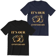 PRICES MAY VARY. Husband and Wife Matching Outfits: Our personalized T-shirt is the perfect addition to your husband and wife matching outfits. Customize it with your name and a special date to create a unique memory. Anniversary shirts for couples: Express your love and unity with our mr and mrs shirts for couples 2024 edition. These unique anniversary shirts make for a memorable gift that your partner will appreciate. Anniversary Shirts for Married Couples: Gift your significant other a unique Mr And Mrs T Shirts Couple, Couples Anniversary Shirt Ideas, Husband And Wife Outfits, Anniversary T Shirt Ideas, Husband And Wife Matching Outfits, 50th Anniversary Tshirt, Couples Ministry, Matching Shirts For Couples, Mr And Mrs Shirts